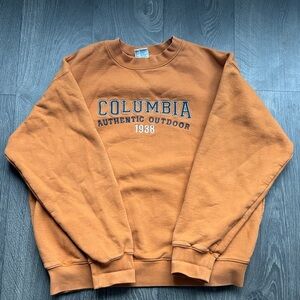 Authentic Vintage Outdoor 1938 Columbia Men's Crewneck in Warm Orange - US XL